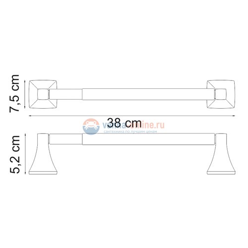 Держатель для бумажных полотенец WasserKRAFT Wern K-2591 32 см