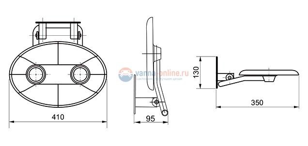 Сиденье универсальное Ravak OVO-P