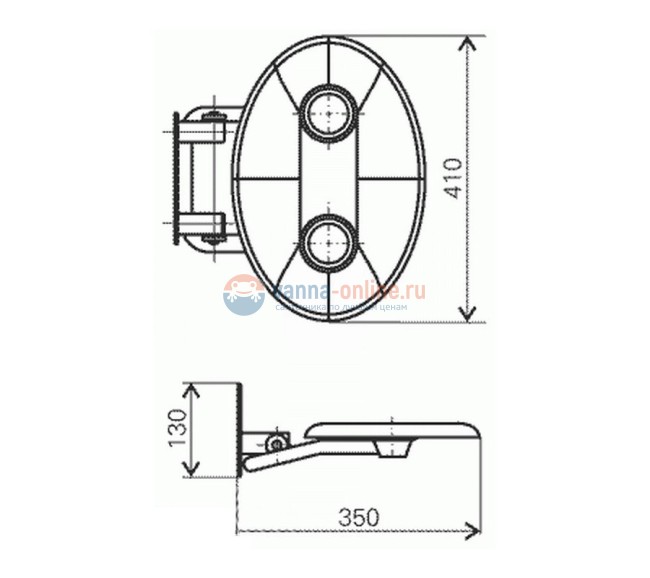 Сиденье универсальное Ravak OVO-P