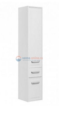 Пенал Aquanet Остин 00203930 35 см напольный/подвесной, цвет белый