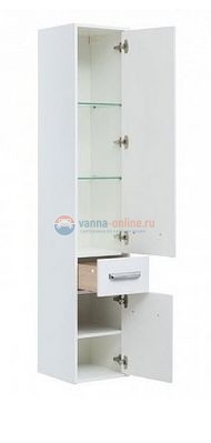 Пенал Aquanet Остин 00203930 35 см напольный/подвесной, цвет белый