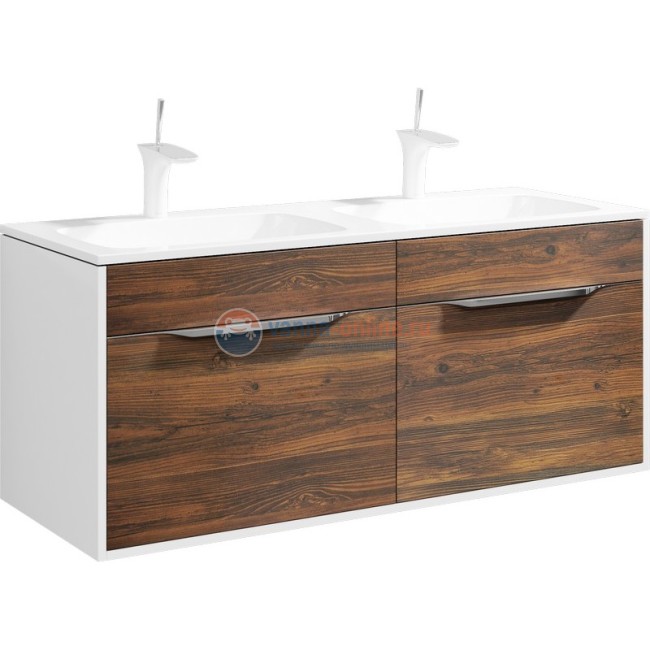 Тумба с раковиной Aqwella Malaga 1200 Mal.01.12/CD, цвет - крафт темный