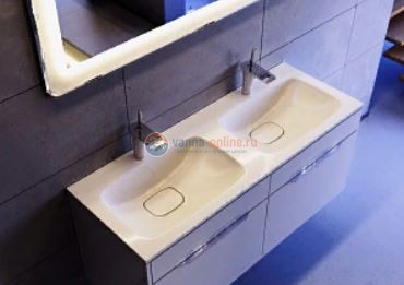 Тумба с раковиной Aqwella Malaga 1200 Mal.01.12/CD, цвет - крафт темный