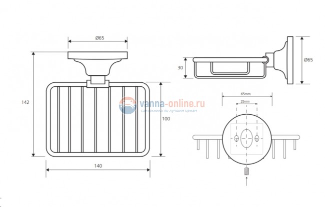Мыльница прямоугольная Bemeta Retro 144308162 14 x 14.2 x 6.5 см, хром Мыльница прямоугольная Bemeta Retro 144308162 14 x 14.2 x 6.5 см, хром