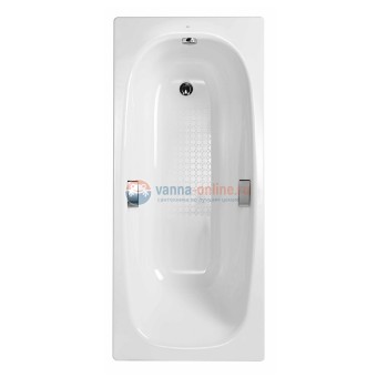 Ванна стальная Gala Vanesa 67360, 160х75х42 см, с ручками и шумоизоляцией