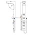 Гидромассажная душевая панель RGW Shower Panels SP-04, 21140104-10, цвет матовый хром