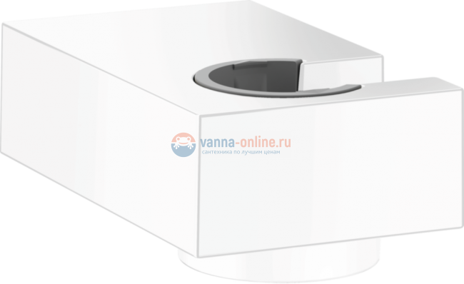 Держатель душа Hansgrohe Porter E 28387700, белый матовый Держатель душа Hansgrohe Porter E 28387700, белый матовый