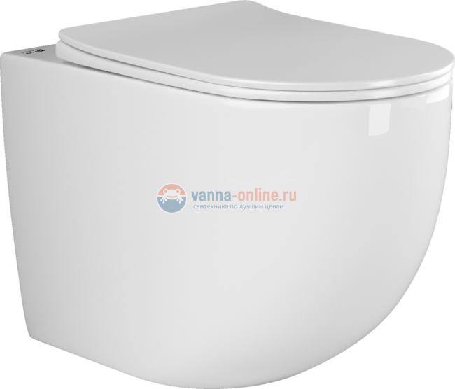 Приставной унитаз Ceramica Nova Mia Rimless CN1810, безободковый, крышка с микролифтом Приставной унитаз Ceramica Nova Mia Rimless CN1810, безободковый, крышка с микролифтом