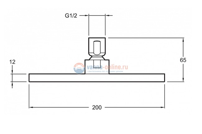 Верхний душ Jacob Delafon Katalyst E13695-CP 20*20 см Верхний душ Jacob Delafon Katalyst E13695-CP 20*20 см