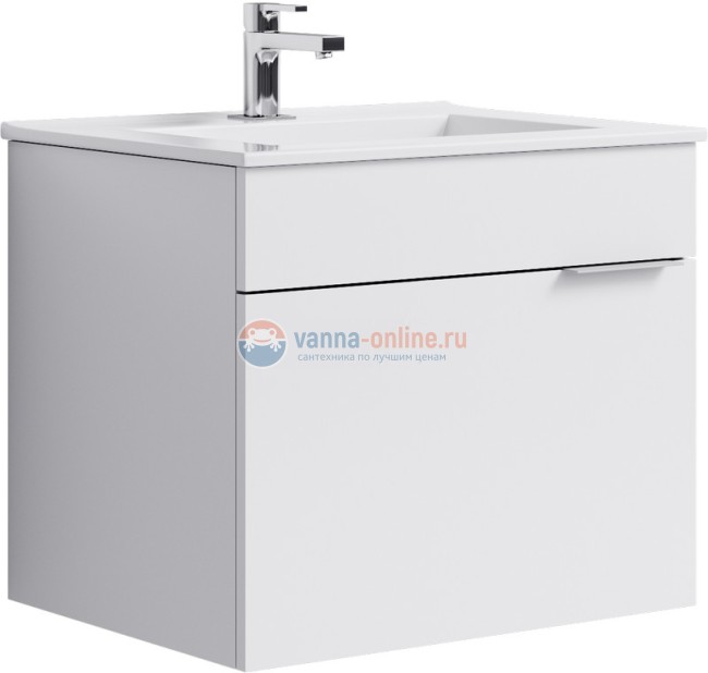 Тумба под раковину Aqwella Бриг 60, подвесная, белый, Br.01.06/1/W Тумба под раковину Aqwella Бриг 60, подвесная, белый, Br.01.06/1/W