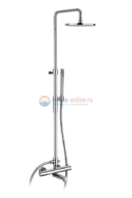 Душевая колонна Paffoni Birillo ZCOL721LIQCR с термостатическим смесителем для душа