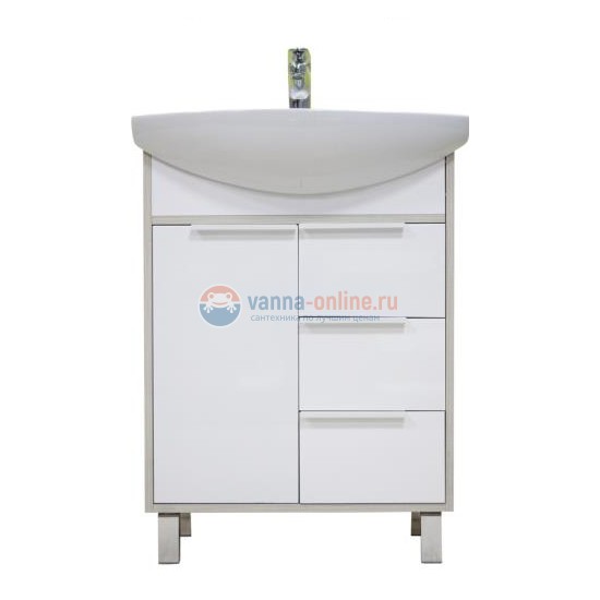 Тумба с раковиной Акватон Рико 65 см 1A2133K1RIB90