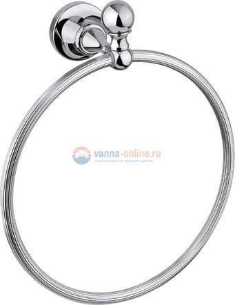 Полотенцедержатель кольцо Cezares Olimp RN-01-M цвет хром, ручки металл Полотенцедержатель кольцо Cezares Olimp RN-01-M цвет хром, ручки металл