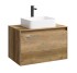 Тумба с раковиной Aqwella Mobi 80 см, фасад дуб балтийский, корпус дуб балтийский