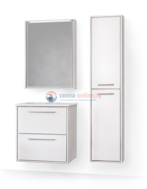 Тумба под раковину Raval Frame 60 Fra.01.60/P/W, подвесная, белая