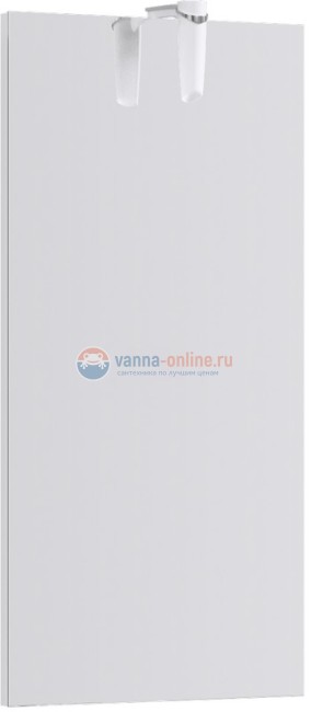 Панель с зеркалом и светильником Aqwella Леон-МР 40 Ln-MP.02.04/W, белый