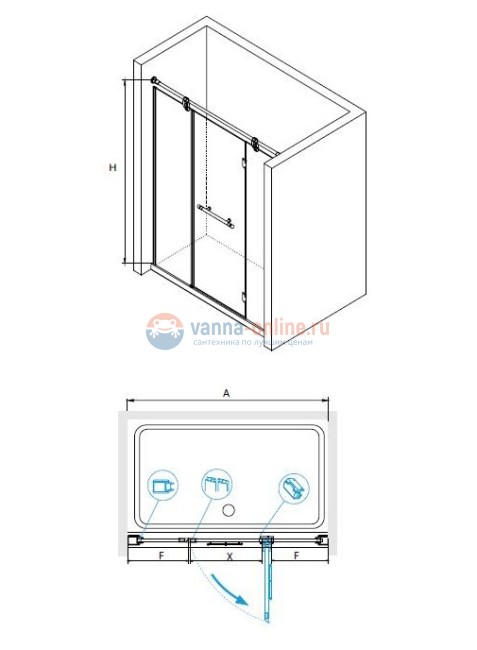 Душевая дверь RGW VI-02, 02040217-18, 170 х 195 см распашная, стекло прозрачное, белый/золото Душевая дверь RGW VI-02, 02040217-18, 170 х 195 см распашная, стекло прозрачное, белый/золото