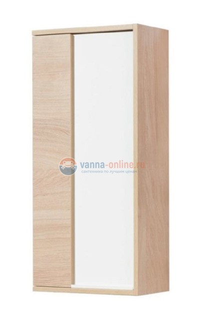 Шкаф Акватон Бостон 40, 1A239903BN010, дуб эврика, белый глянец Шкаф Акватон Бостон 40, 1A239903BN010, дуб эврика, белый глянец