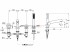 Смеситель Kludi Bozz 384240520 для ванны и душа, на 4 отверстия, ручки крестообразные