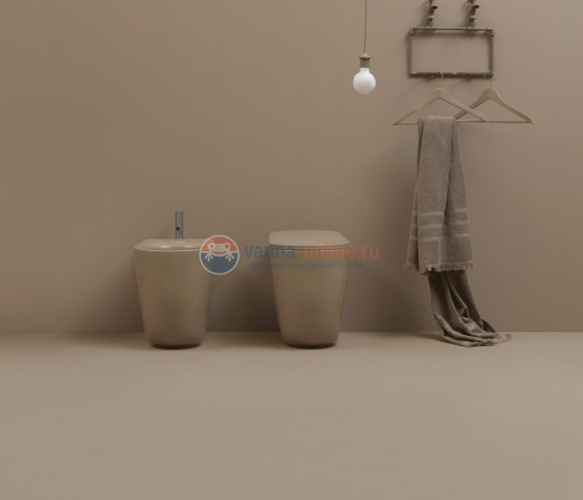 Приставной унитаз Kerasan Nolita 531881, безободковый