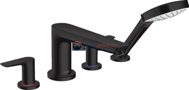 Смеситель Hansgrohe Talis E 71748670 для ванны, черный матовый Смеситель Hansgrohe Talis E 71748670 для ванны, черный матовый