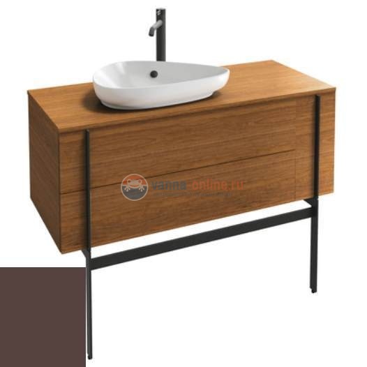 Тумба под раковину Jacob Delafon Nouvelle Vague 120 EB3042-N23, коричневый лед глянцевый