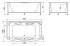 Ванна акриловая BelBagno BB105-190-110 189 x 109 см Ванна акриловая BelBagno BB105-190-110 189 x 109 см
