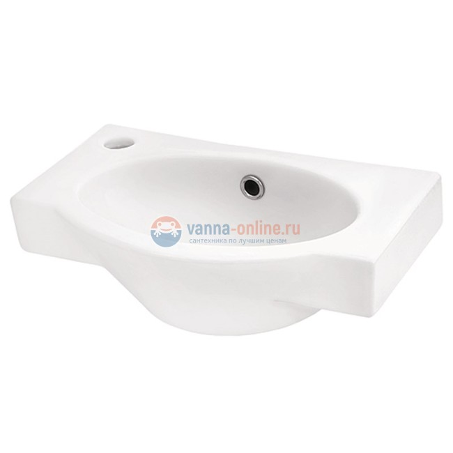 Мини-раковина Santek Форум-45 WH11054 46 x 28 см, смеситель справа/слева Мини-раковина Santek Форум-45 WH11054 46 x 28 см, смеситель справа/слева