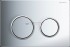 Кнопка Geberit Omega Type 20 115.085.KH.1, глянцевая, матовый хром