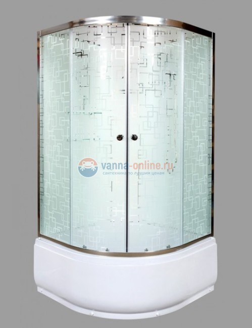 Душевая кабина Deto Em EM4580 N гм 80 x 80 см, без крыши, с гидромассажем