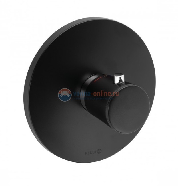 Смеситель Kludi Balance 527298775 для душа встраиваемый с термостатом, чёрный матовый