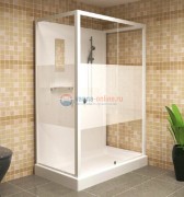 Душевая кабина RGW OLB-207, 100 x 80 см, профиль - белый