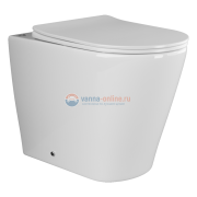 Приставной унитаз Ceramica Nova Highlight Rimless CN1812, безободковый, крышка с микролифтом