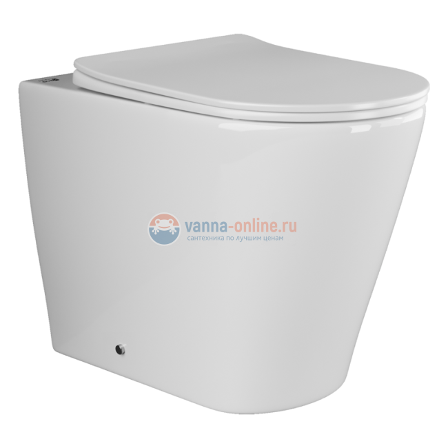 Приставной унитаз Ceramica Nova Highlight Rimless CN1812, безободковый, крышка с микролифтом Приставной унитаз Ceramica Nova Highlight Rimless CN1812, безободковый, крышка с микролифтом