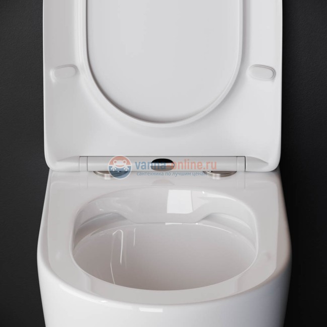 Приставной унитаз Ceramica Nova Highlight Rimless CN1812, безободковый, крышка с микролифтом Приставной унитаз Ceramica Nova Highlight Rimless CN1812, безободковый, крышка с микролифтом