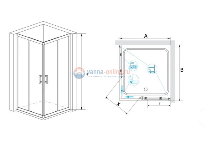 Душевой уголок RGW PA-31, 02083100-11, 100 х 100 x 190 см, дверь раздвижная, стекло прозрачное, хром Душевой уголок RGW PA-31, 02083100-11, 100 х 100 x 190 см, дверь раздвижная, стекло прозрачное, хром