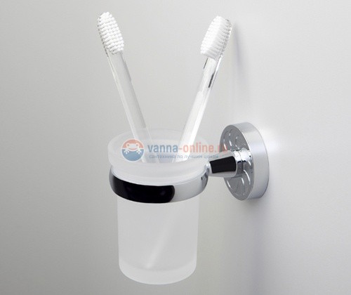 Стакан с держателем WasserKRAFT Isen 4028 Стакан с держателем WasserKRAFT Isen 4028