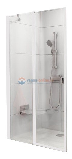 Душевая дверь Ravak CRV2-80 1QV40100Z1 профиль белый, стекло прозрачное