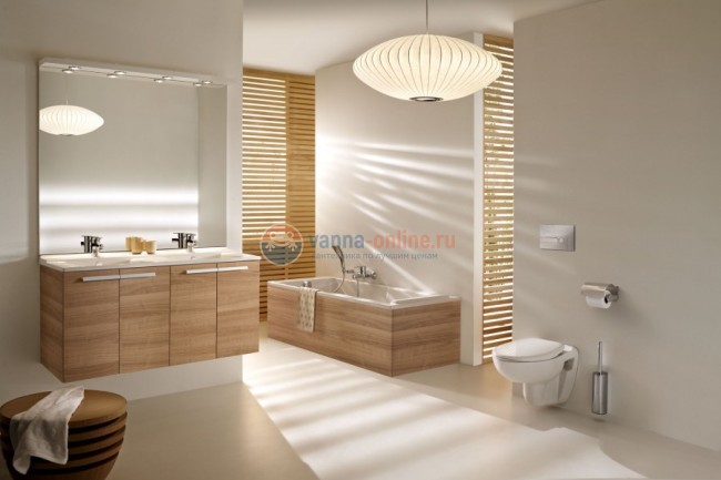 Тумба под раковину Jacob Delafon Struktura 120 EB1283-E16, ореховое дерево, 4 двери, 117x47x56 см