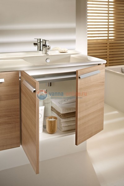 Тумба под раковину Jacob Delafon Struktura 120 EB1283-E16, ореховое дерево, 4 двери, 117x47x56 см