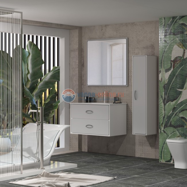 Пенал Opadiris Smile Монтэ 30, Z0000014811, подвесной, УНИВЕРСАЛЬНЫЙ, светло-серый