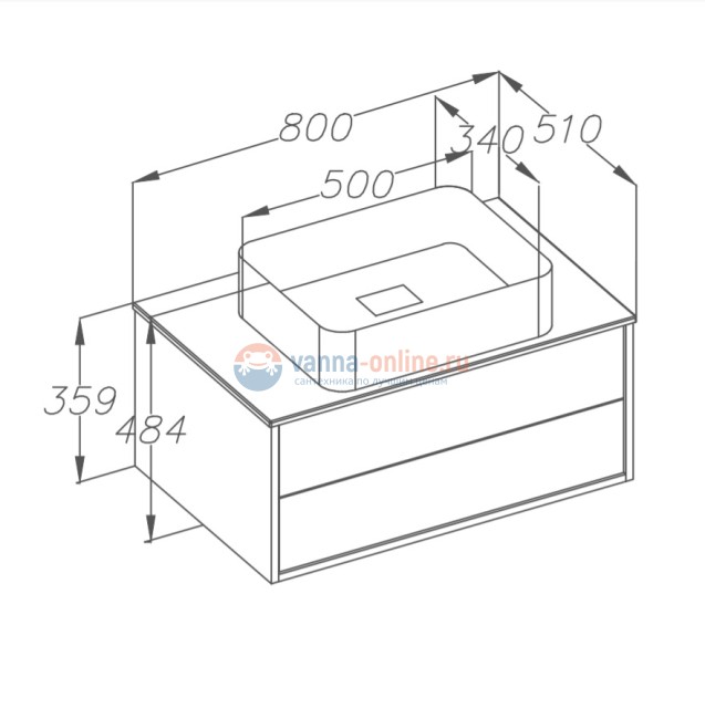 Тумба под раковину Opadiris Smile Дольче 80 см, 00-00000177, белый/дерево Тумба под раковину Opadiris Smile Дольче 80 см, 00-00000177, белый/дерево