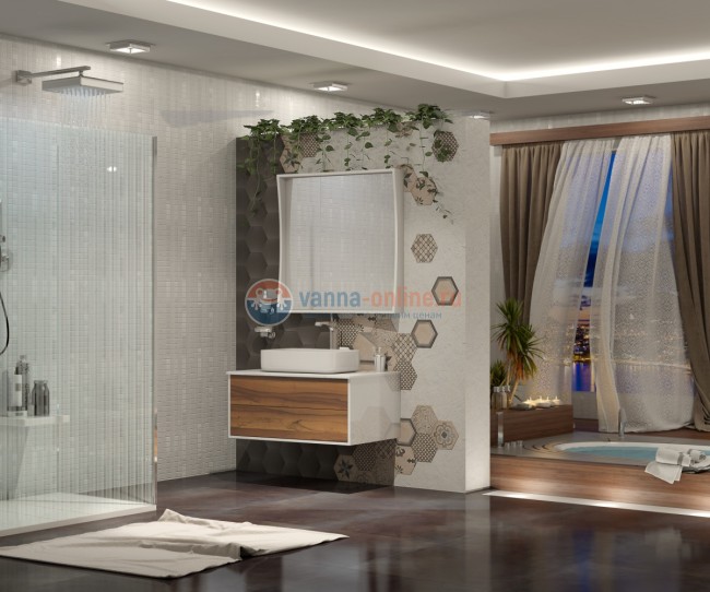 Тумба под раковину Opadiris Smile Дольче 80 см, 00-00000177, белый/дерево Тумба под раковину Opadiris Smile Дольче 80 см, 00-00000177, белый/дерево