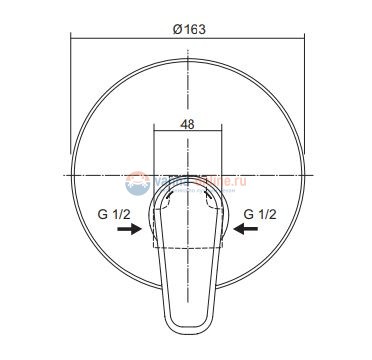 Смеситель для душа Vidima Balance A6996AA