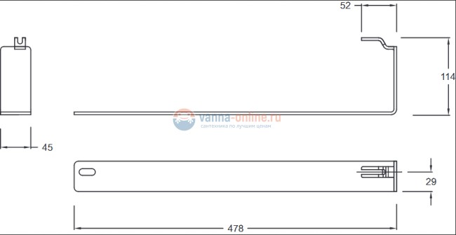 Полотенцедержатель для раковины Jacob Delafon Terrace E4105-CP