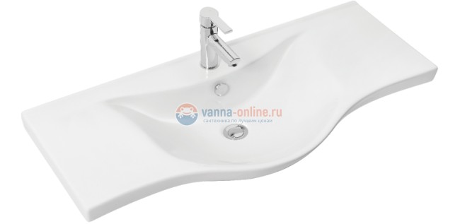 Тумба с раковиной Sanvit Прима kprim090, 90 см напольная, каштан светлый Тумба с раковиной Sanvit Прима kprim090, 90 см напольная, каштан светлый