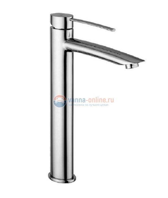 Смеситель Paffoni Berry BR081CR для раковины, высокий, без донного клапана, цвет хром