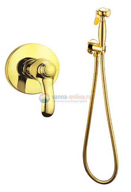 Гигиенический душ Cezares Lira LIRA-DIM-03/CZR-IFSC1-03/24, золото