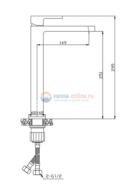 Смеситель Agger Great A2812111, для раковины, хром