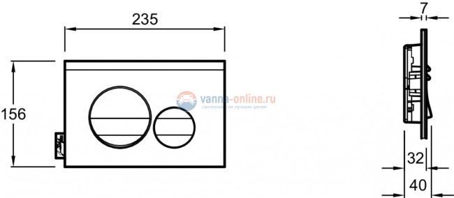 Панель смыва Jacob Delafon E20859-CP-MWH, матовый белый и глянцевый хром